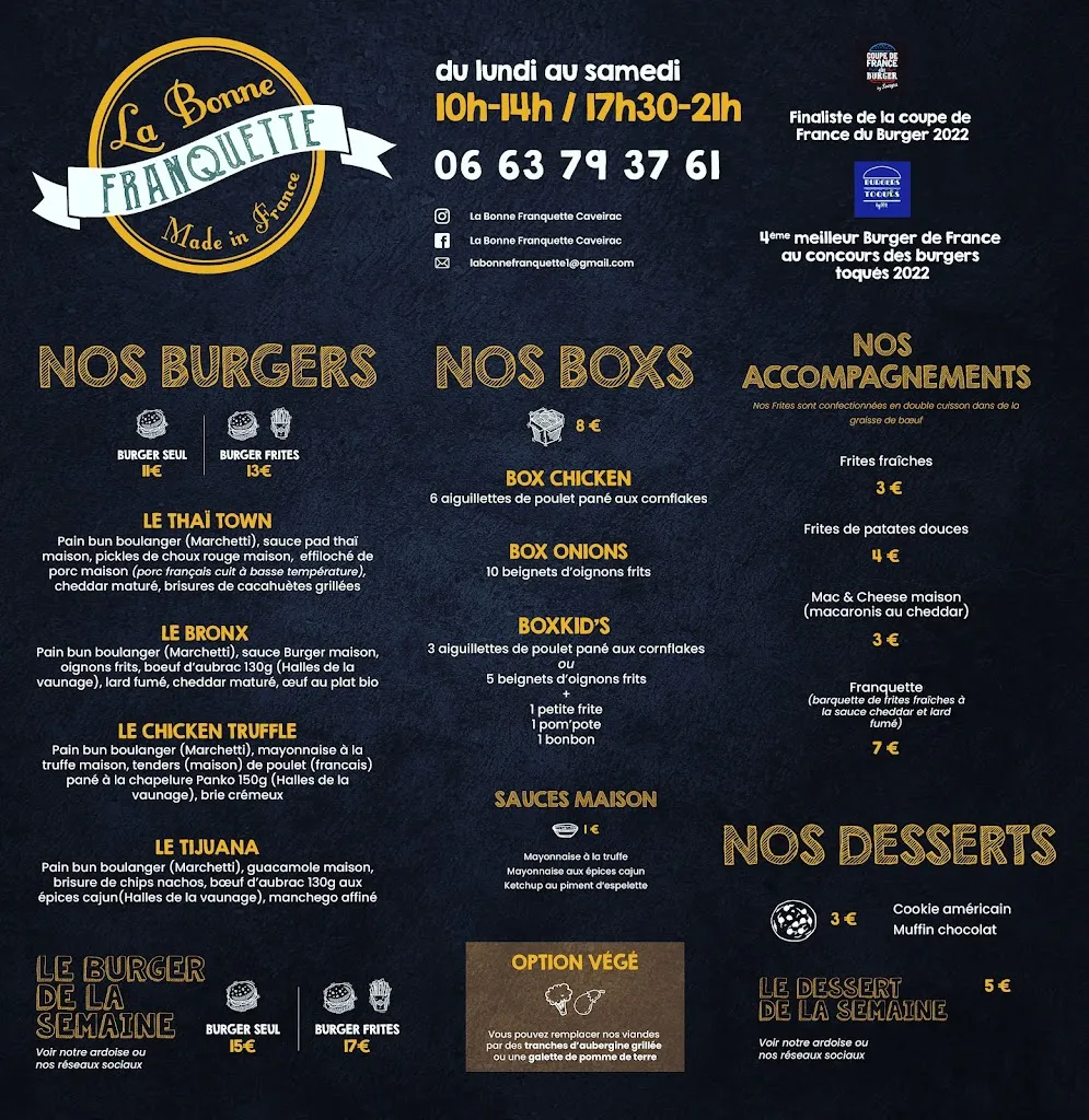 Menu_La Bonne Franquette Caveirac_Caveirac_image_2