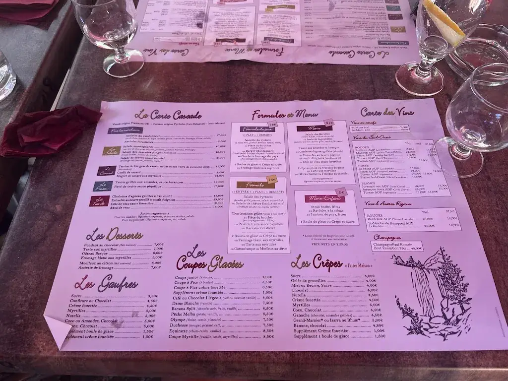 Menu_La cascade_Cauterets_image_3