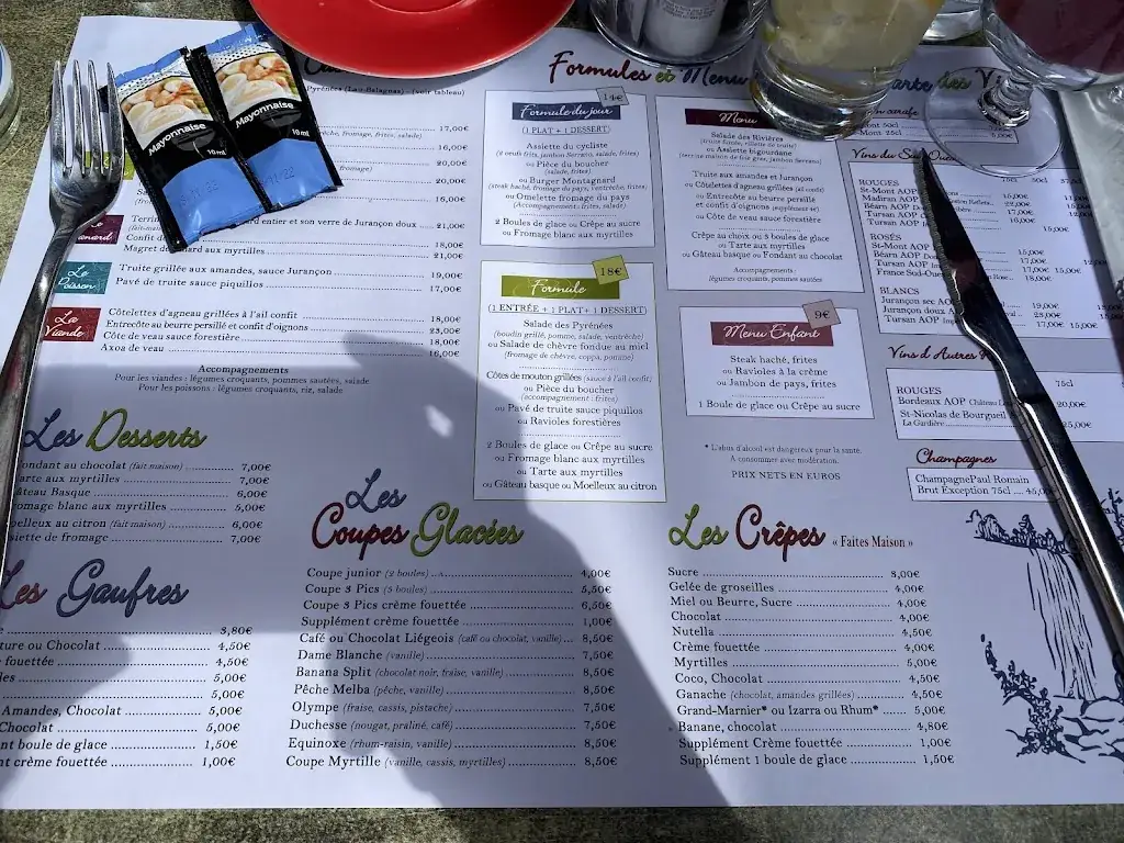 Menu_La cascade_Cauterets_image_4