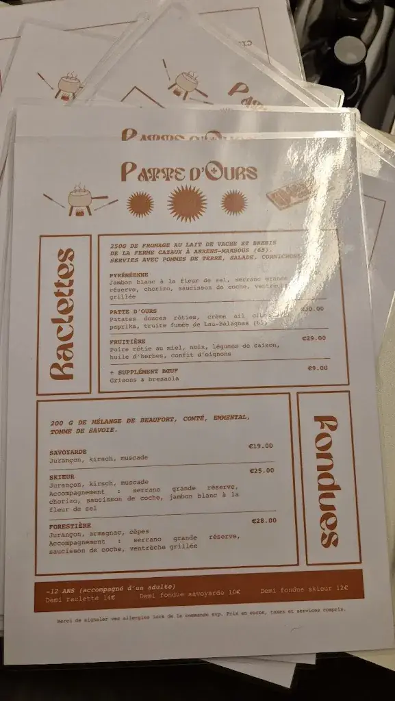 Menu_La Patte d’Ours_Cauterets_image_1