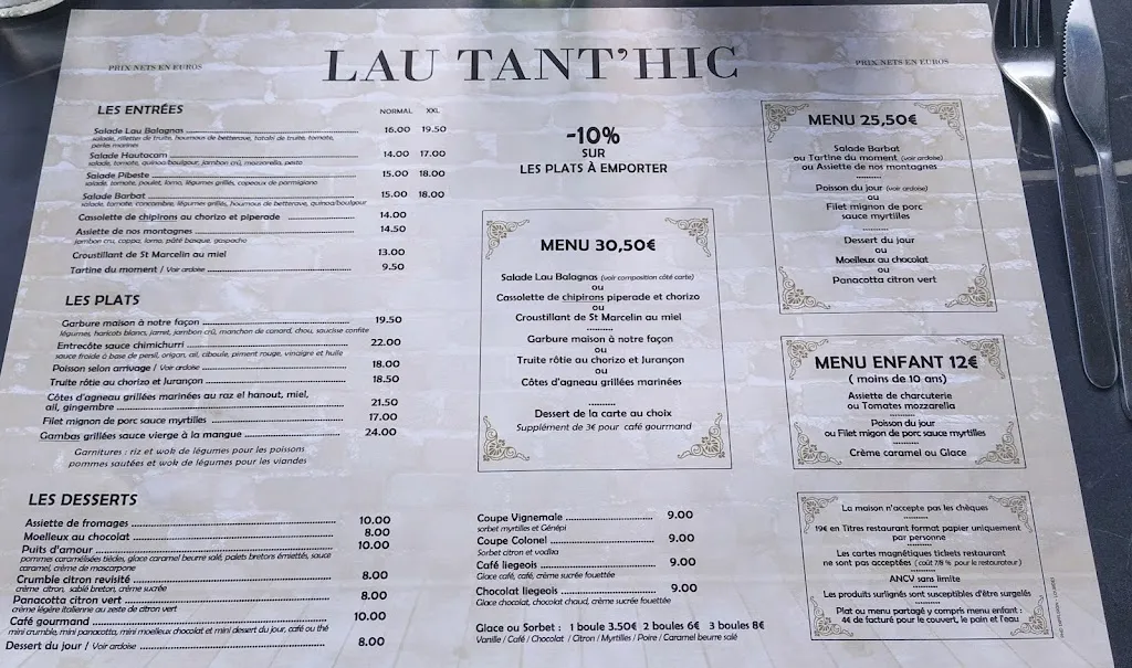 Menu_Lau Tant'hic_Cauterets_image_3