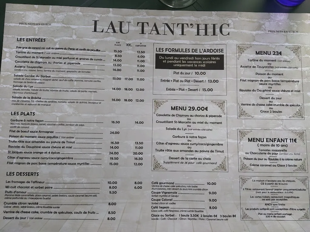 Menu_Lau Tant'hic_Cauterets_image_4