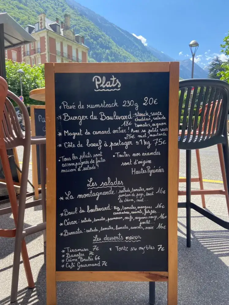 Menu_Bistrot du Boulevard_Cauterets_image_2