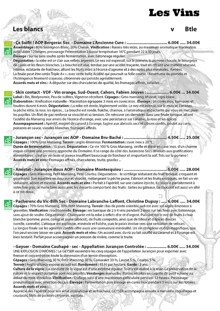 Menu_Le Canard Déchaîné_Cauterets_immagine_4