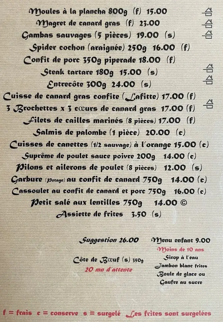 Menu_Le Bistrot à Claude_Cazaubon_image_2