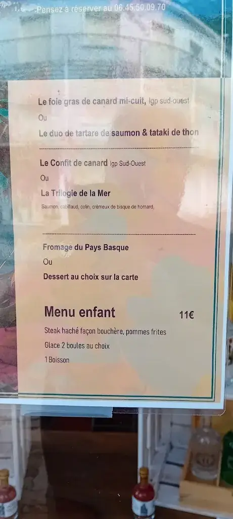 Menü_La Margautière_Cazaubon_Bild_1