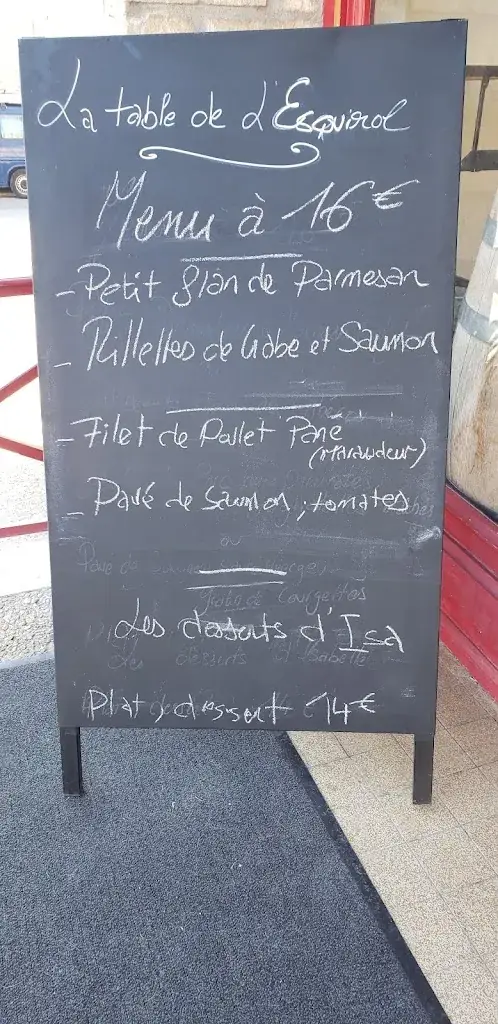 Menu_la table de l'esquirol_Caylus_image_1