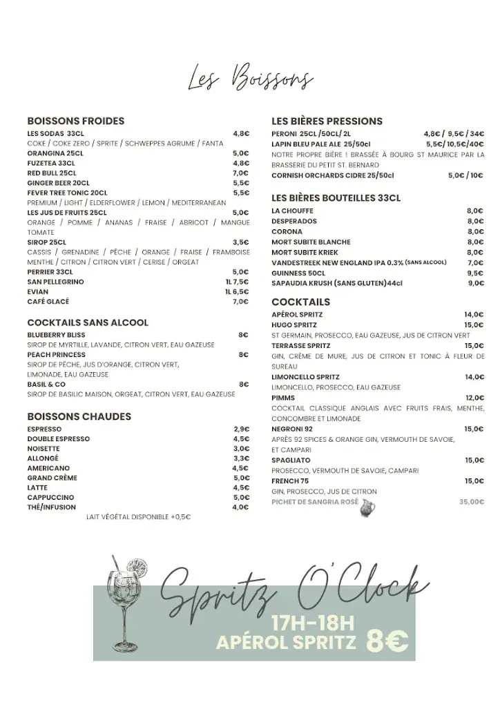 Menü_La Terrasse du Village_Allues_Bild_4