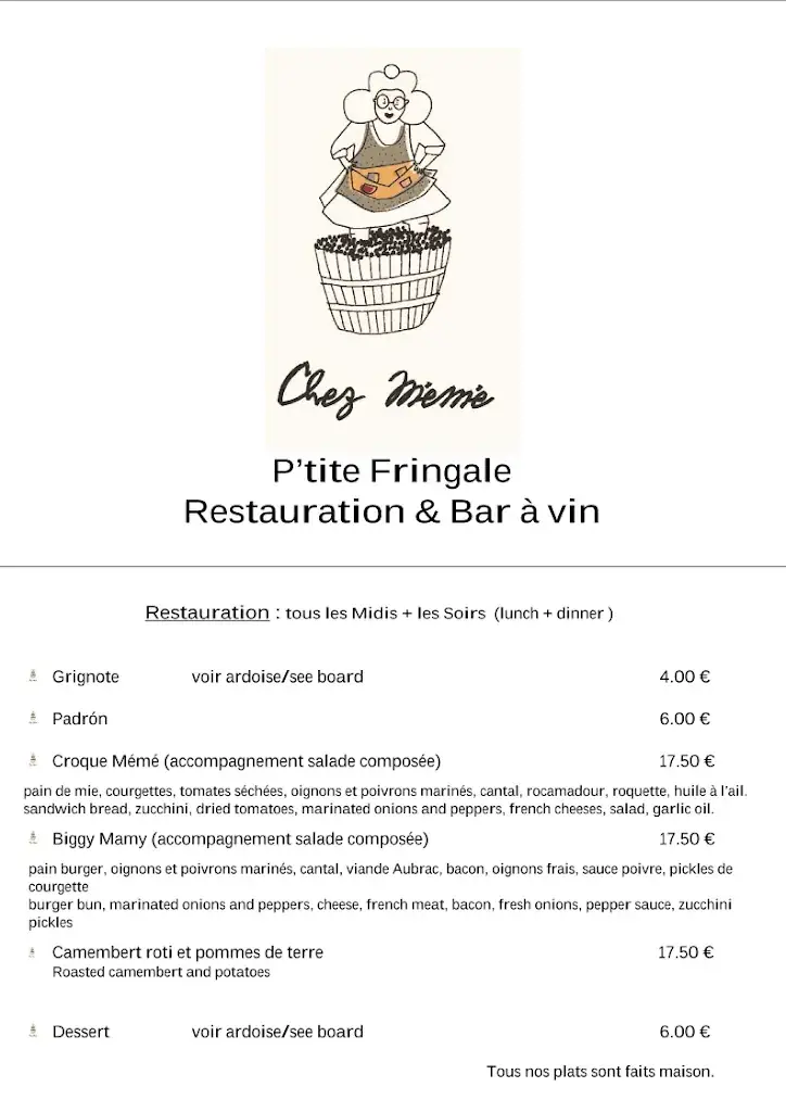 Menu_Chez Mémé_Caylus_image_1