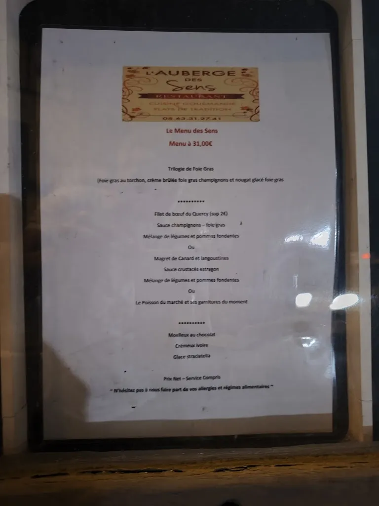 Menu_L'auberge Des Sens_Saint-Antonin-Noble-Val_image_3
