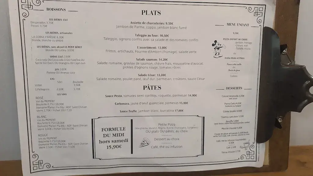 Menu_La Corneille Gourmande_Cazouls-lès-Béziers_image_4