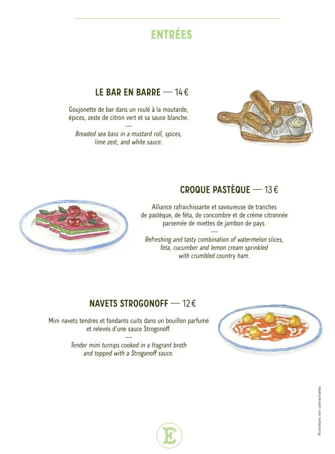 Menu_Restaurant L'Escapade_Roquebrun_image_2