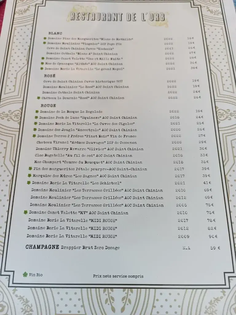 Menu_Restaurant de l'Orb_Cessenon-sur-Orb_image_4