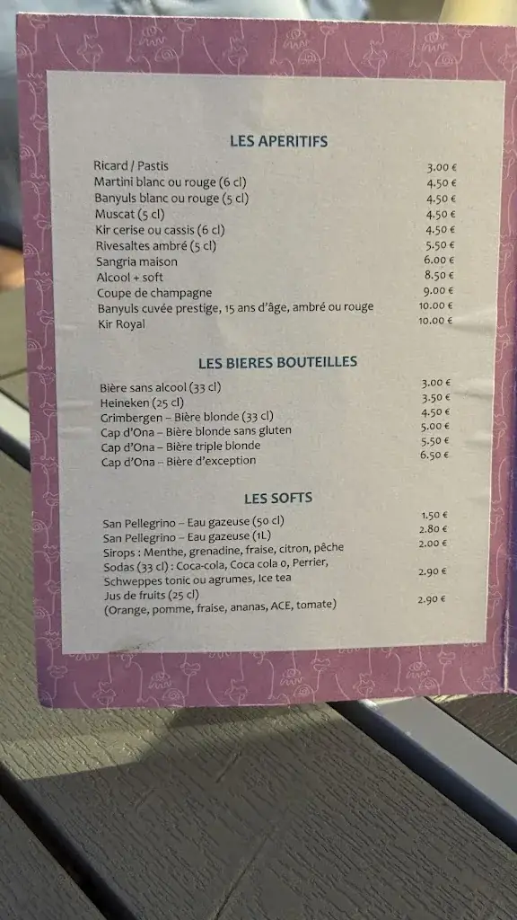 Menu_La Galerie_Céret_immagine_1