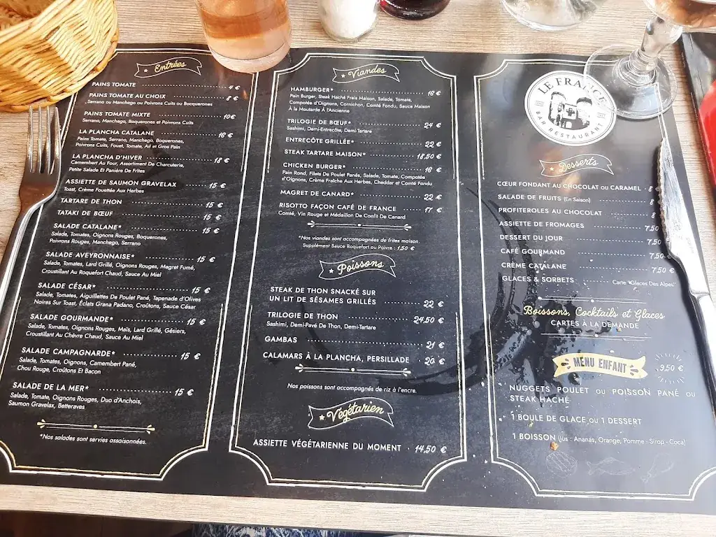 Menu_Le France_Céret_immagine_1