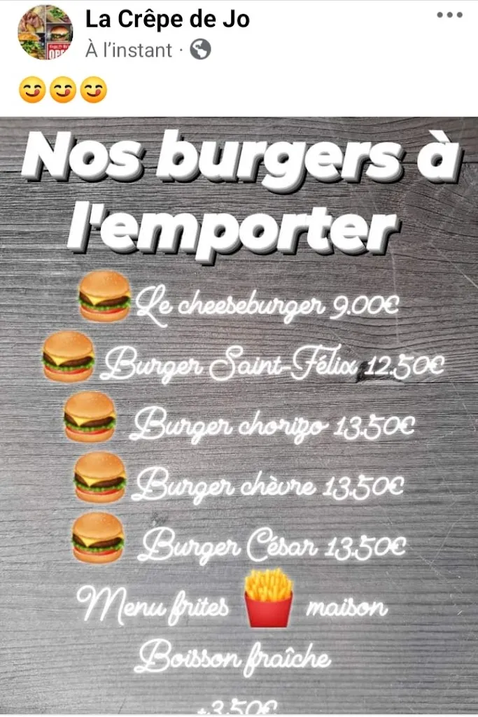 Menu_La Crêpe de Jo Céret_Céret_image_1