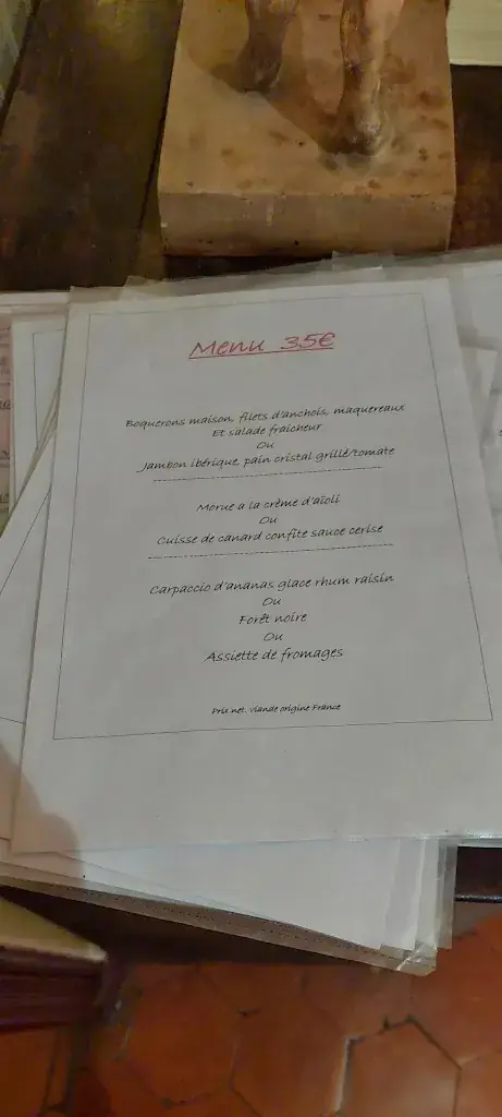 Menu_Hôtel Vidal_Céret_image_1