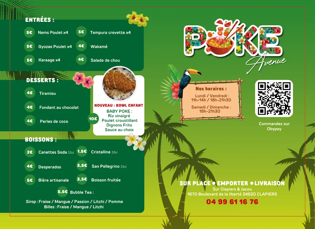 Menu_POKE AVENUE Clapiers_Clapiers_image_1