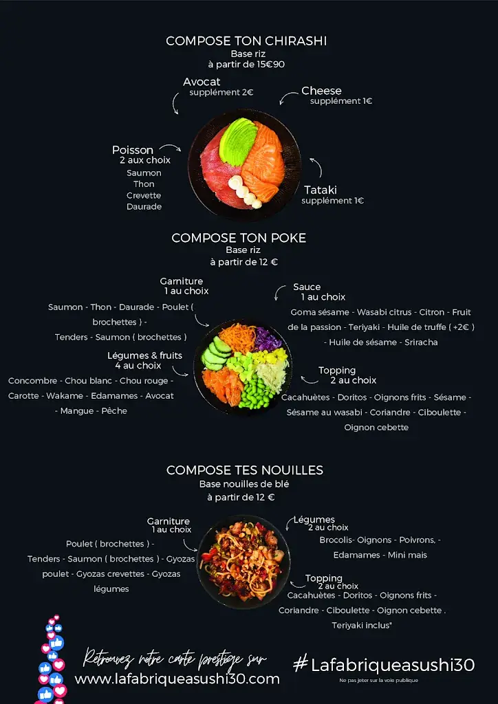 Menu_La fabrique à sushi, restaurant Sushis à Codognan_Codognan_image_1