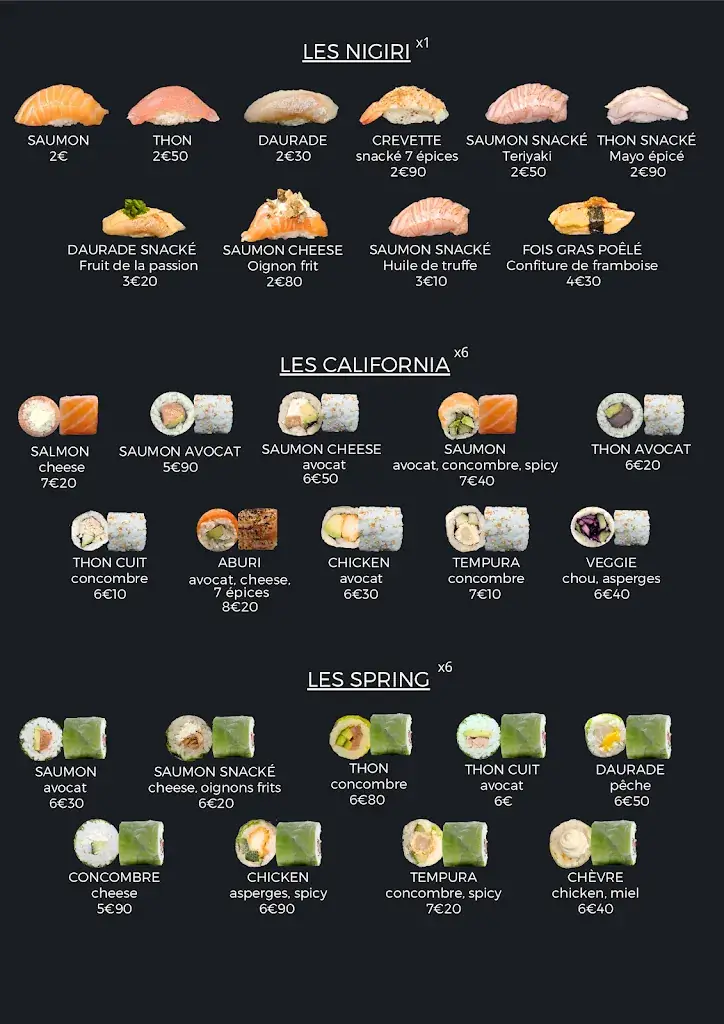 Menu_La fabrique à sushi, restaurant Sushis à Codognan_Codognan_image_2