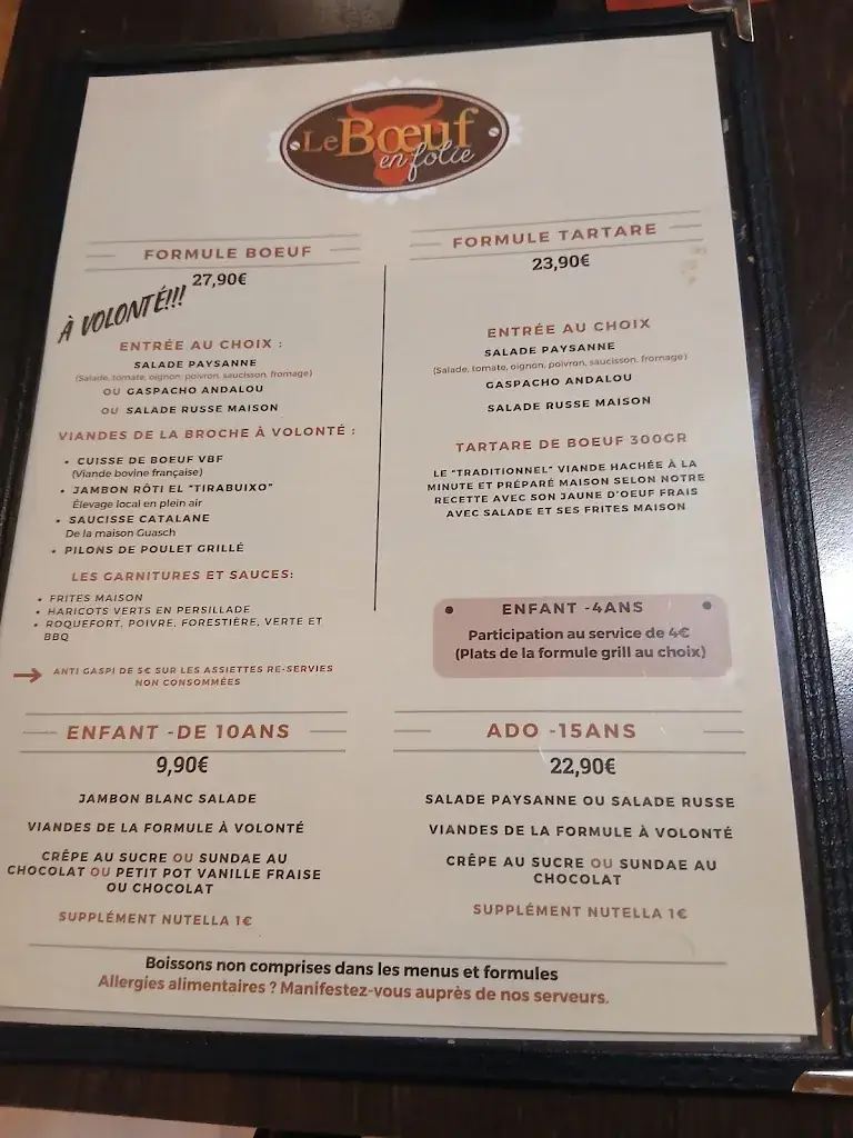 Menu_Le Boeuf en Folie_Rivesaltes_image_1