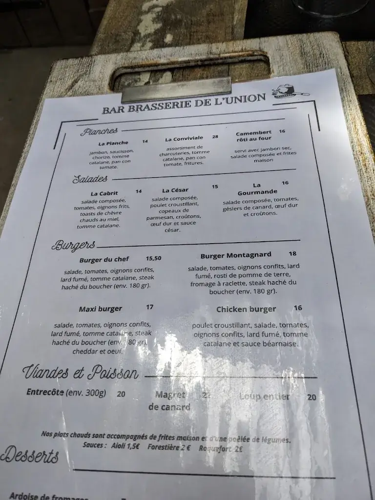 Menu_Bar Tabac De L'Union_Claira_image_4