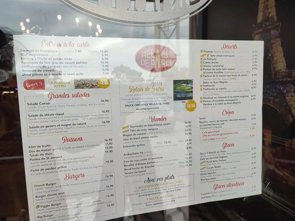 Menu_Restaurant Le Relais de Paris_Rivesaltes_image_4