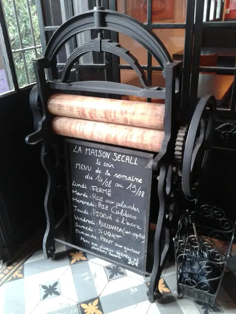 Menu_La Maison Secall_Torreilles_image_2