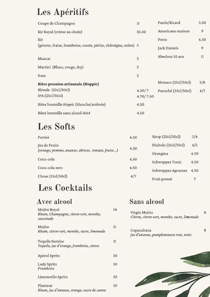 Menu_Restaurant Golf Les Coulondrines_Saint-Gély-du-Fesc_immagine_1