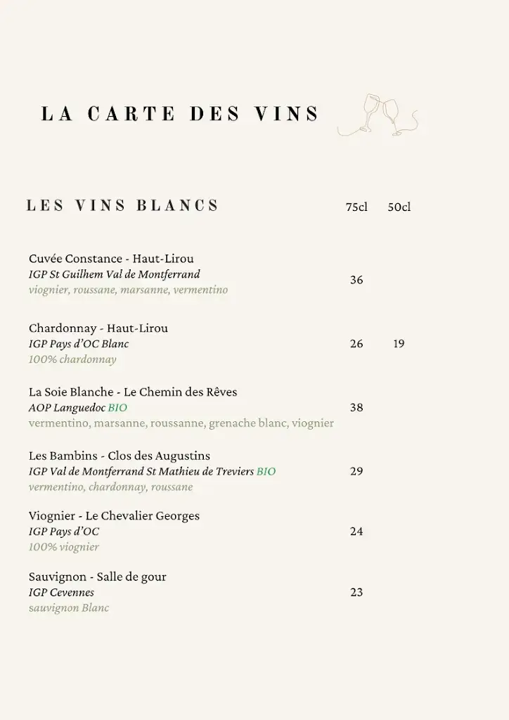 Menu_Restaurant Golf Les Coulondrines_Saint-Gély-du-Fesc_immagine_4