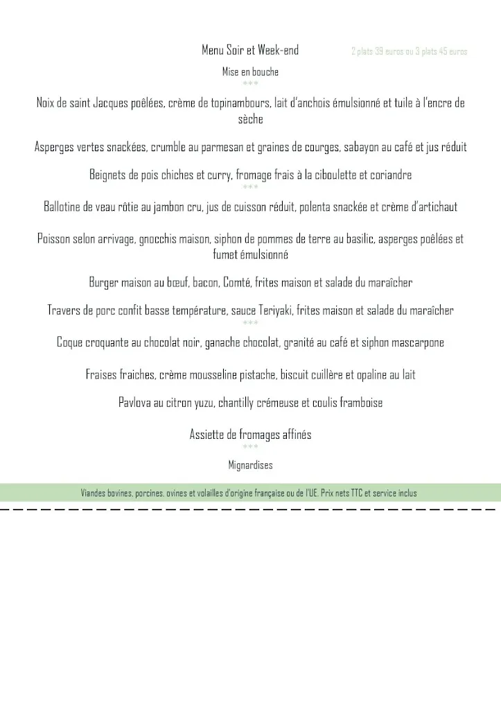 Menu_Le Restaurant du domaine_Saint-Clément-de-Rivière_image_3