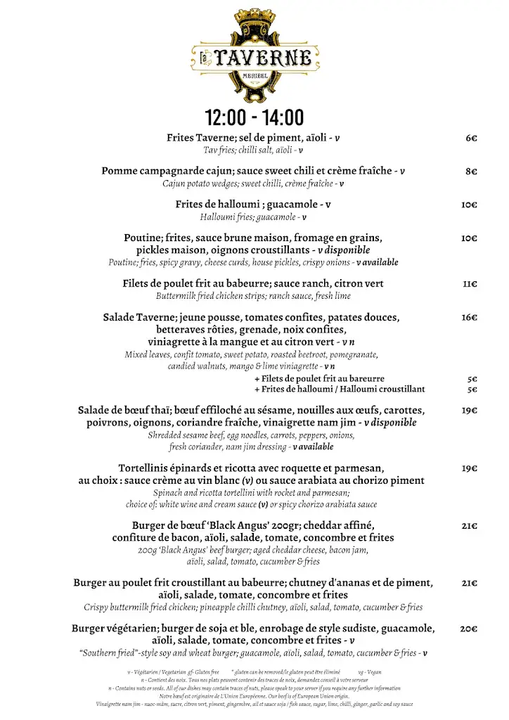 Menu_La Taverne Bar & Restaurant_Allues_image_2