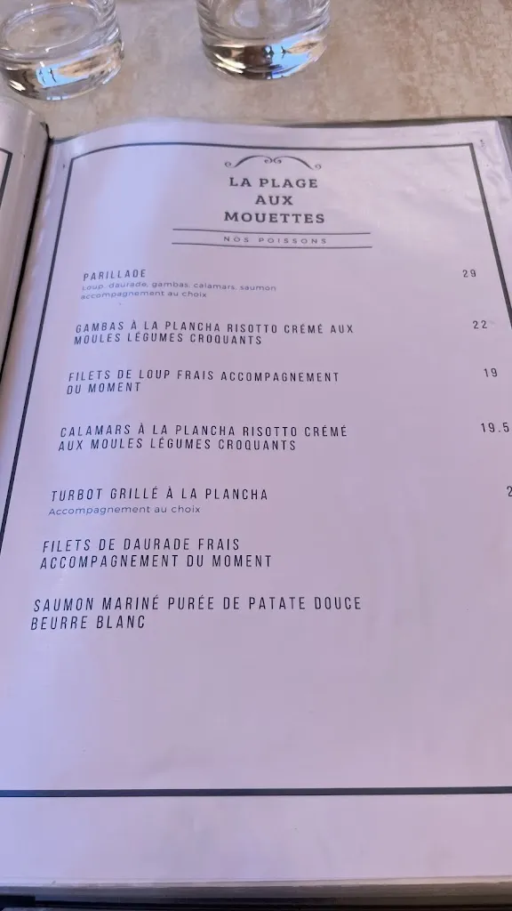 Menu_La Plage aux Mouettes_Collioure_image_2