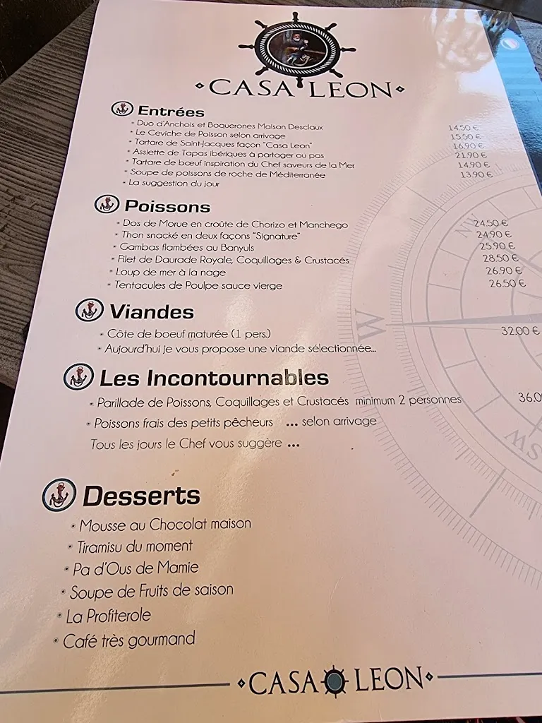 Menu_Casa Léon_Collioure_immagine_1