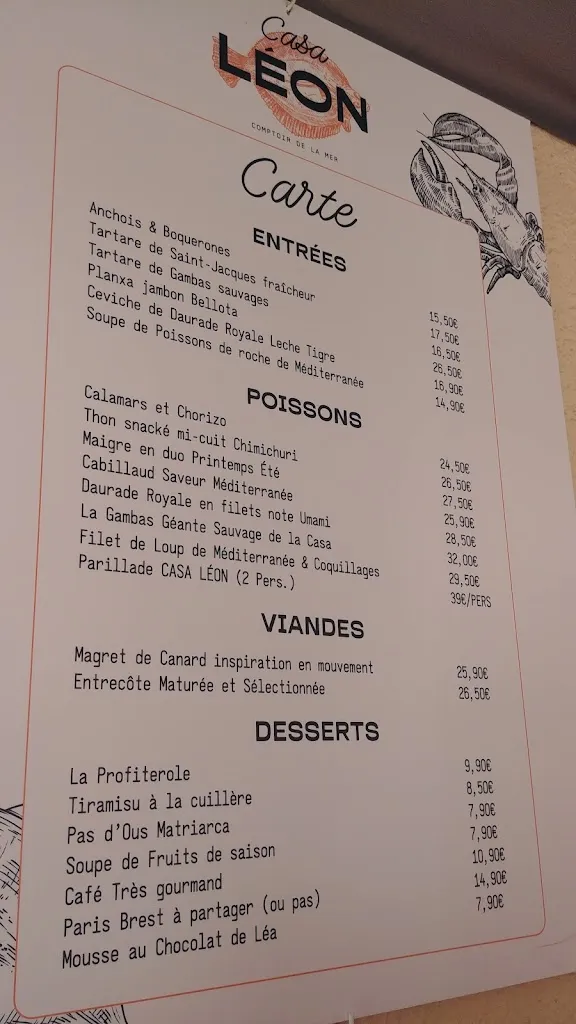 Menu_Casa Léon_Collioure_immagine_2