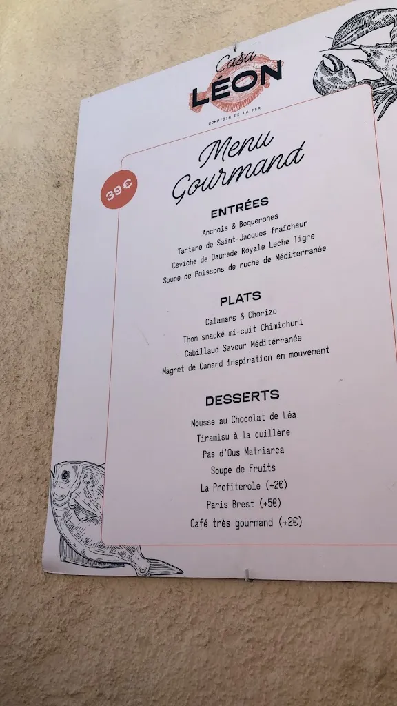 Menu_Casa Léon_Collioure_immagine_3