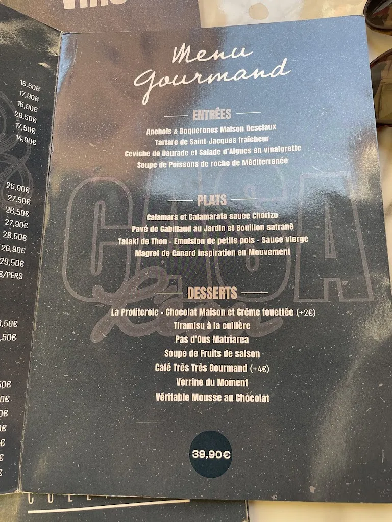 Menu_Casa Léon_Collioure_immagine_4