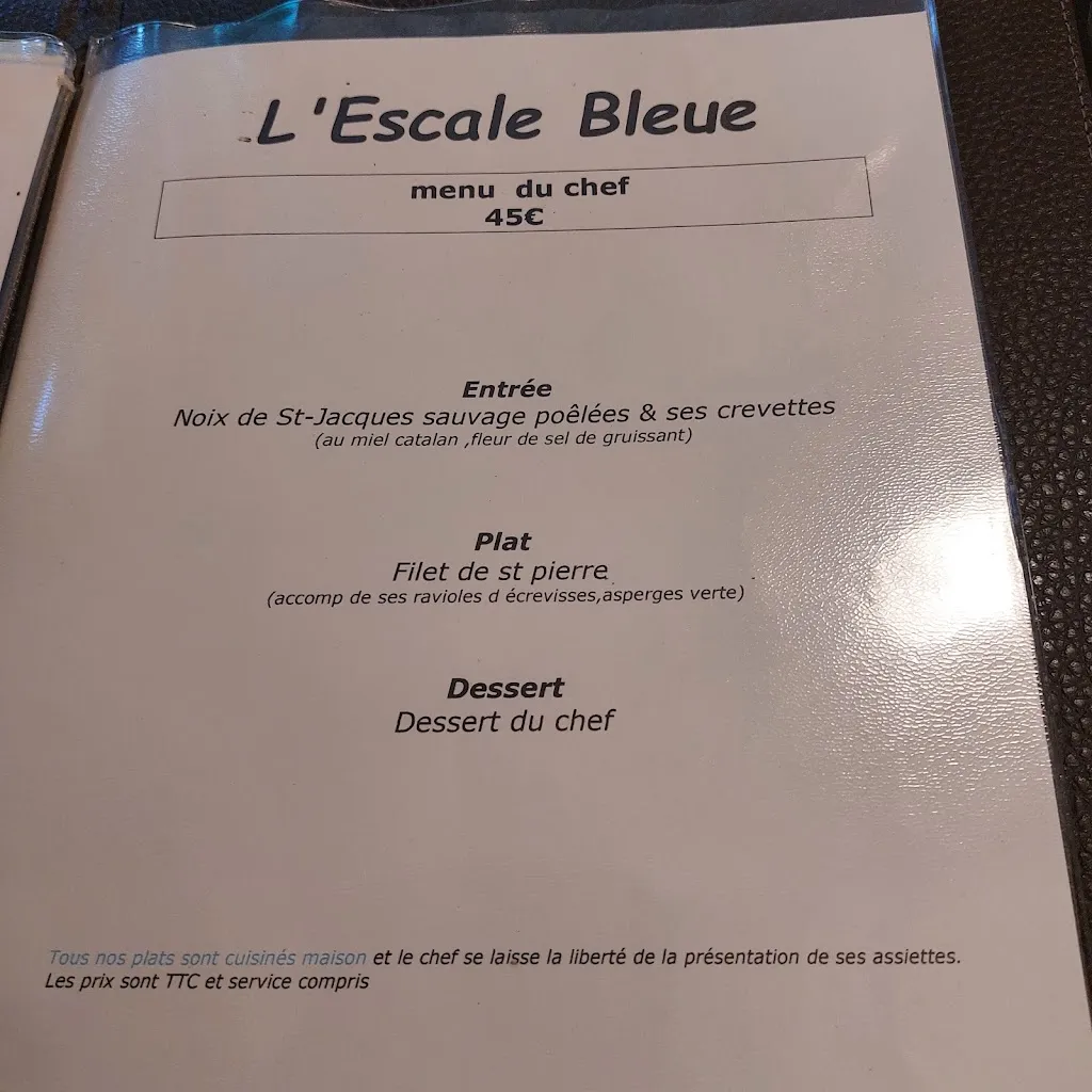 Menu_L'Escale Bleue - Restaurant de poissons frais local_Collioure_image_3