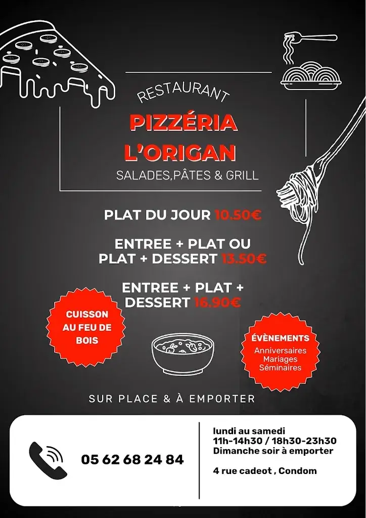 Menu_L'origan_Condom_image_1