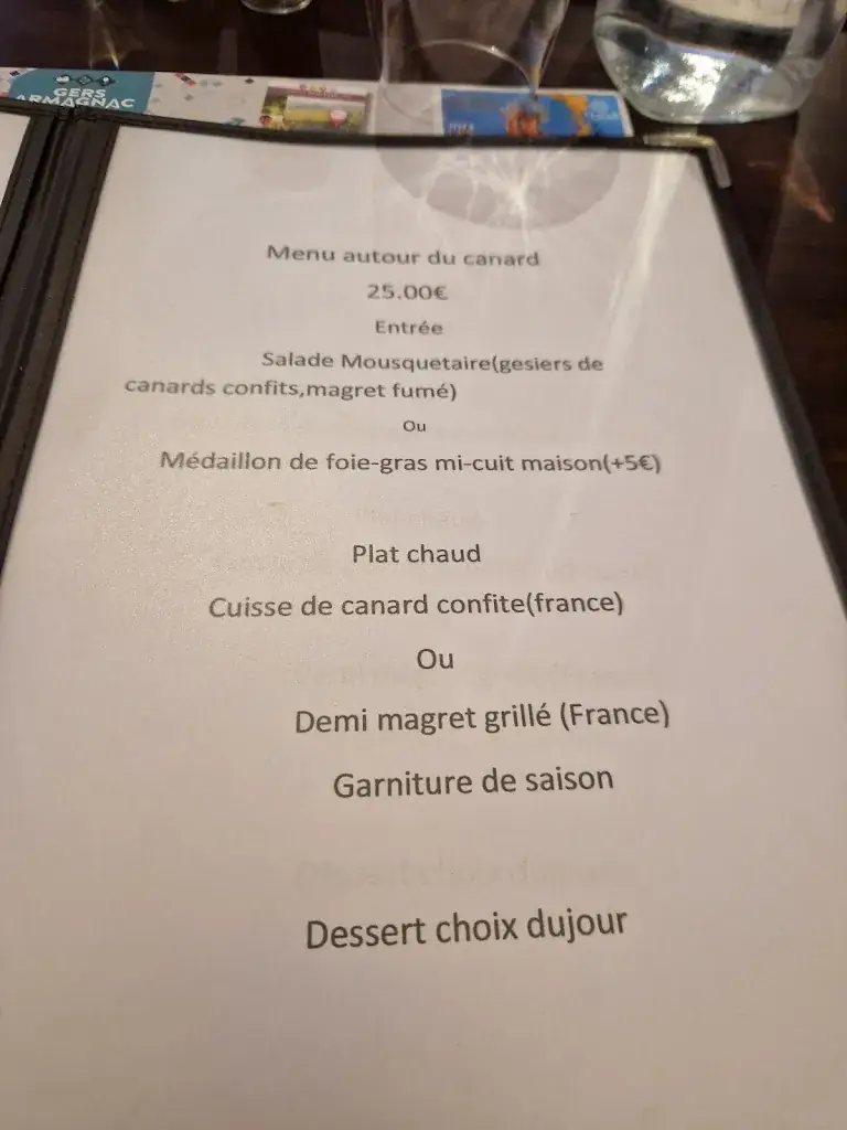 Menu_Les Quatre Mousquetaires_Condom_image_1