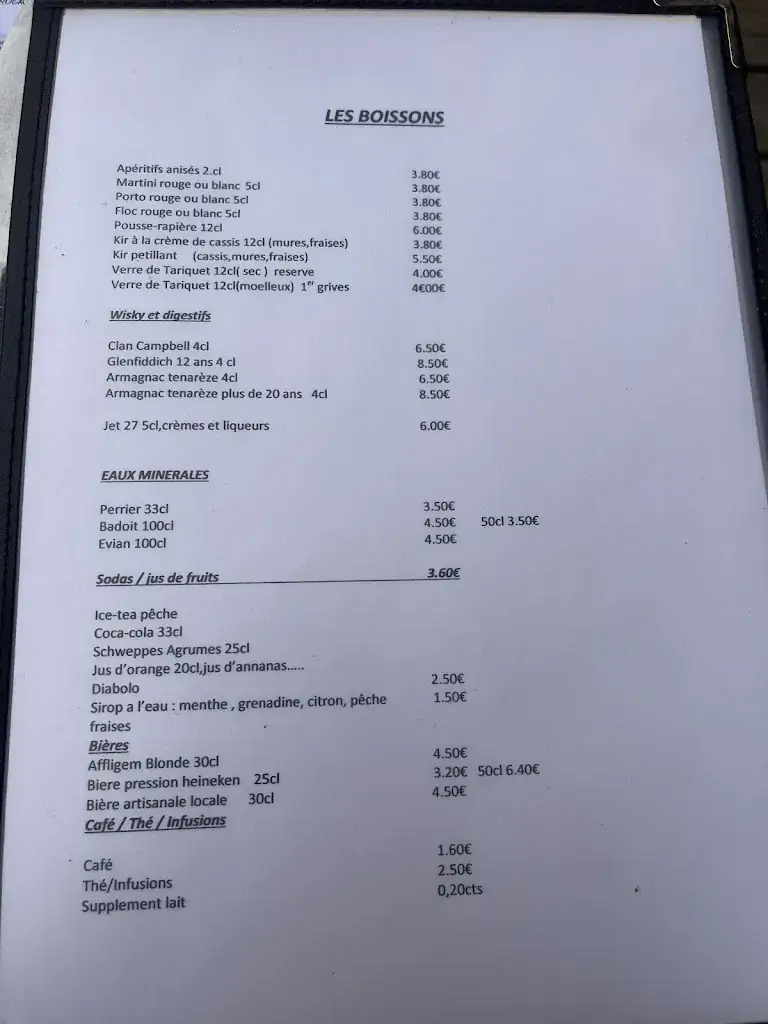 Menu_Les Quatre Mousquetaires_Condom_image_2