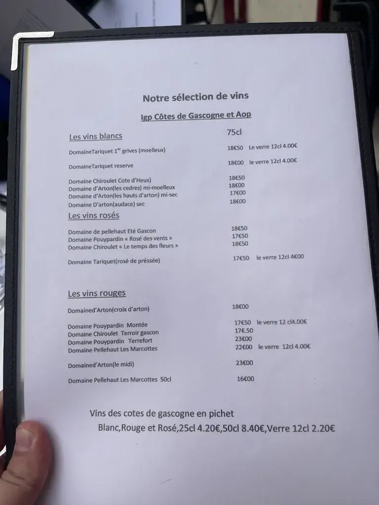 Menu_Les Quatre Mousquetaires_Condom_image_3