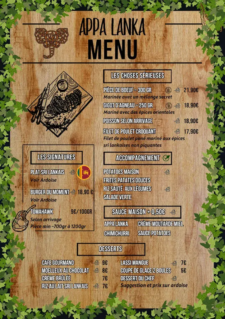 Menu_Restaurant et Bar à Cocktails Appa Lanka_Conques-sur-Orbiel_image_3