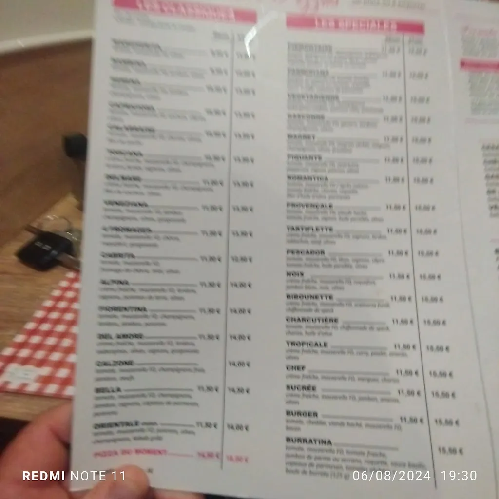 Menu_La Romantica 1971_Rabastens_image_4