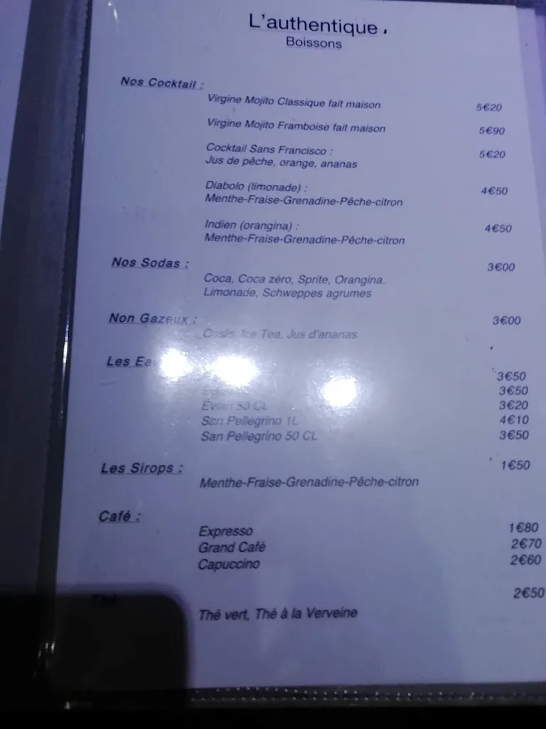 Menu_L'Authentique - Restaurant Halal_Colomiers_immagine_3