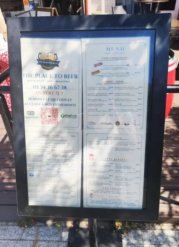 Menu_The Place to Beer_Colomiers_image_4