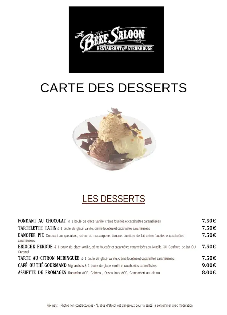 Menu_Le Beef Saloon_Colomiers_image_2