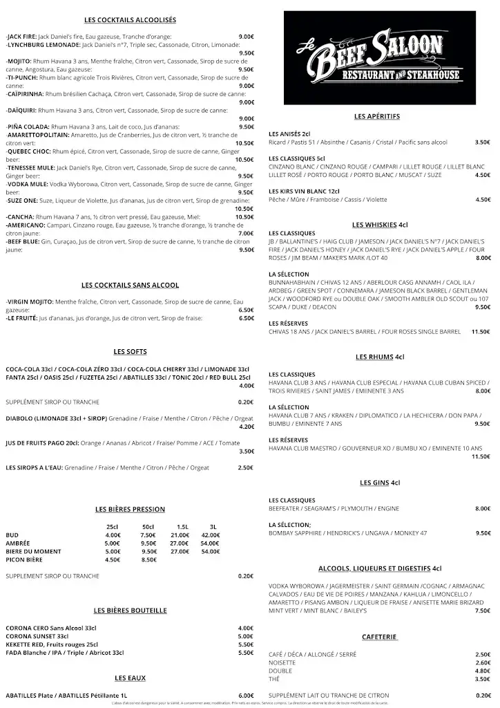 Menu_Le Beef Saloon_Colomiers_image_3