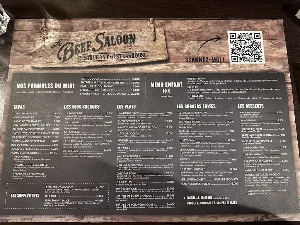 Menu_Le Beef Saloon_Colomiers_image_4