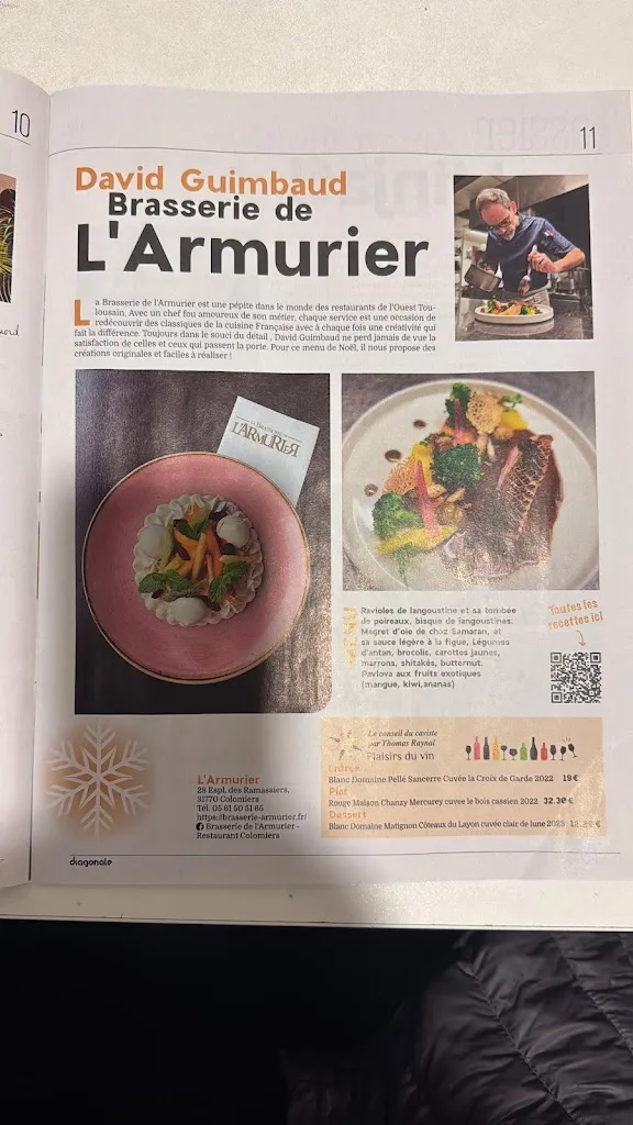 Menu_Brasserie de L'Armurier - Restaurant Colomiers_Colomiers_image_1